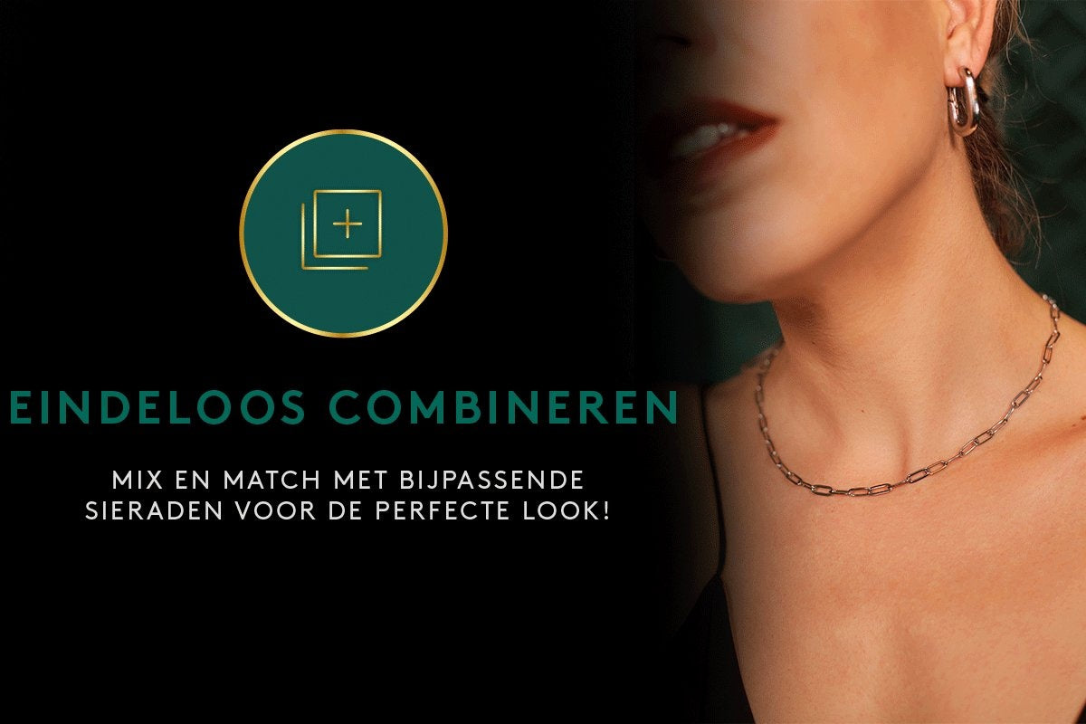 Laura Ferini Dames Ketting Catena Zilver - Zilverkleurige Schakelketting - 18K Witgoud Verguld - Halsketting - Collier - Sieraad - Accessoires - Dames Ketting