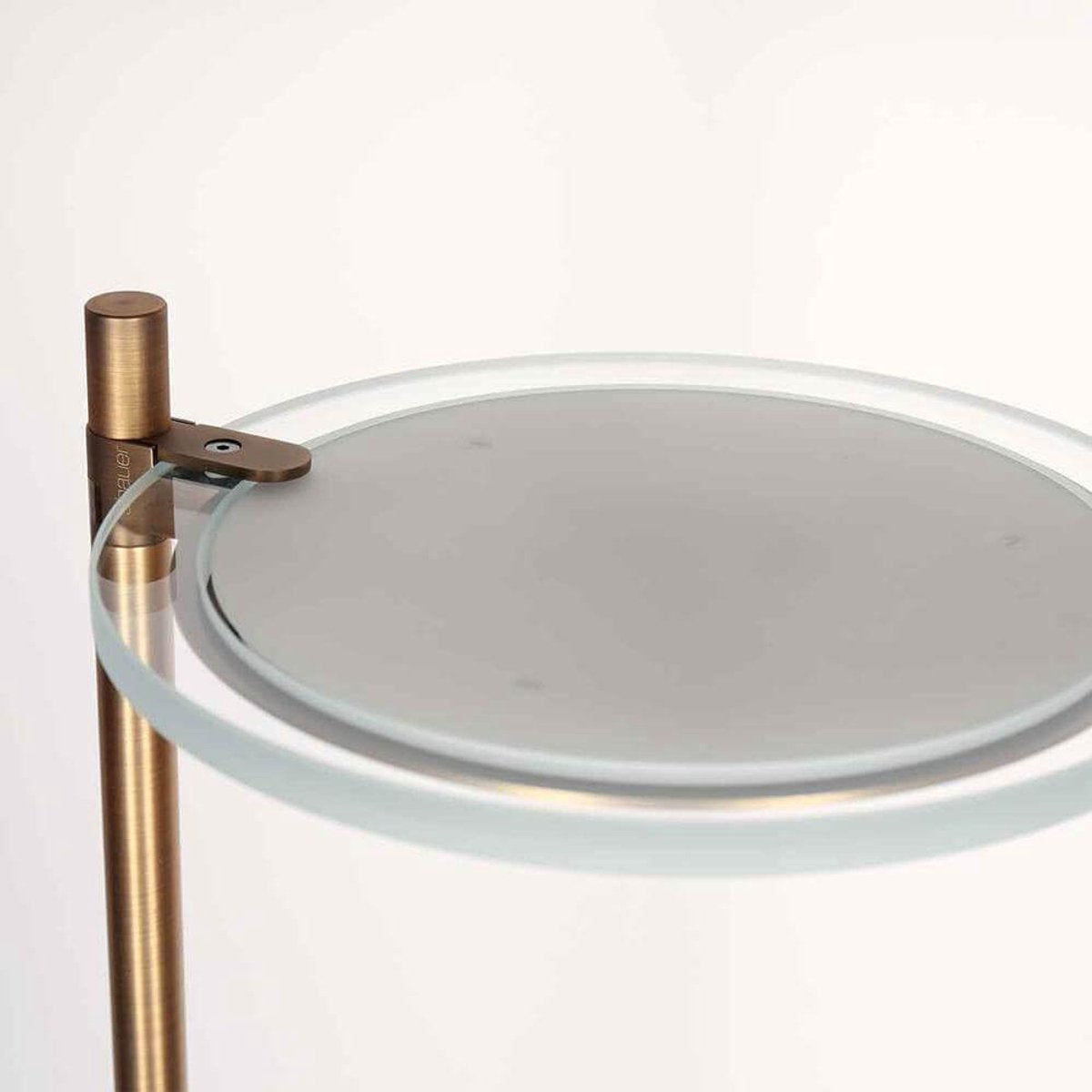 Steinhauer Turound Vloerlamp – Dimbaar Uplight & Leesarm – Stijlvol Brons – Metaal Design