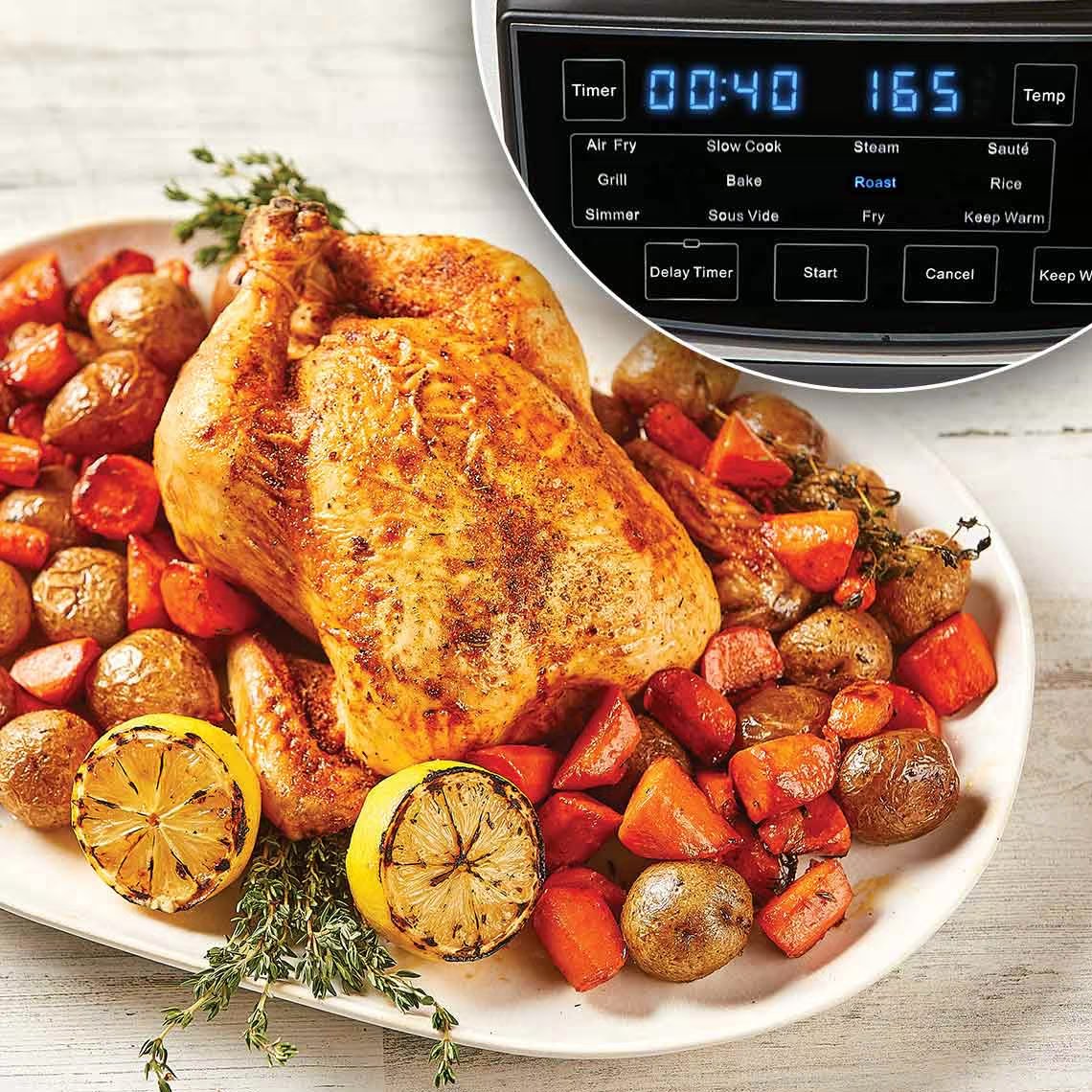 PowerXL MultiCooker 12-in-1 Multicooker - Vervangt 12 Keukenapparaten - Inclusief Receptenboek - Gemakkelijk Schoon te Maken