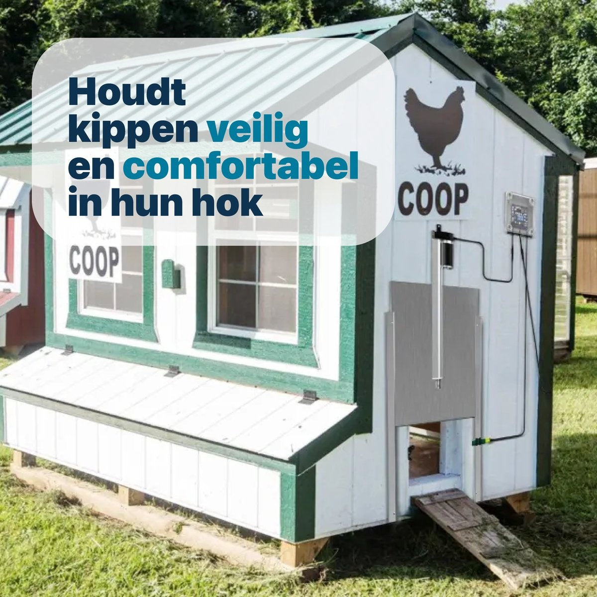 Automatische Kippendeur - Met Infraroodsensor - Automatisch Kippenluik - Hokopener voor kippen