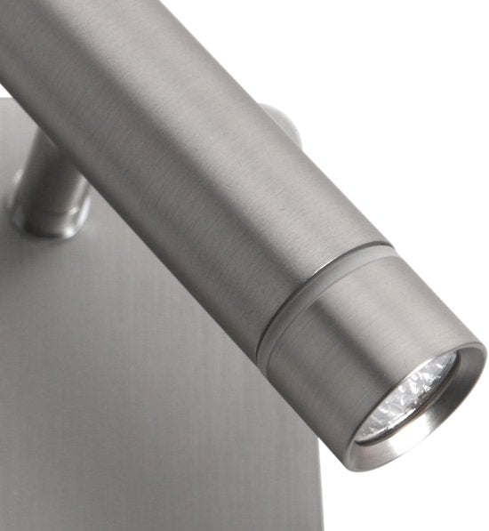 Wandlamp Volari 4712ST stalen LED spot met leescomfort, draaibaar en kantelbaar, Steinhauer, modern design 500 lumen