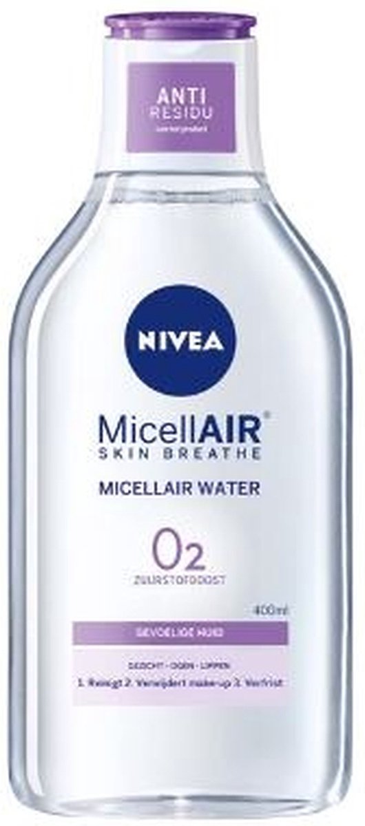 NIVEA 0% Residu Micellair Water Gevoelige Huid - 5 x 400 ml - Voordeelverpakking