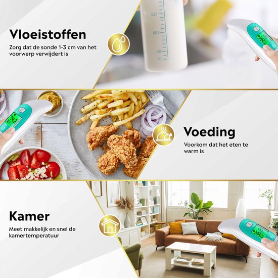 Oorthermometer – Koortsthermometer Baby & Volwassenen – Snelle Meting (1 sec) – Nauwkeurig & Hygiënisch