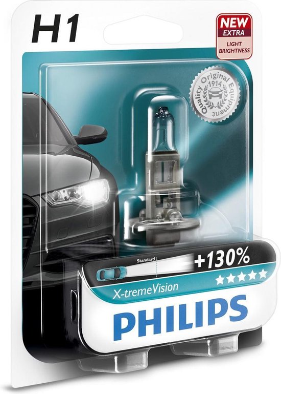 Philips X-tremeVision H1 55W 12V – Halogeen Koplamp Lamp – Meer Licht