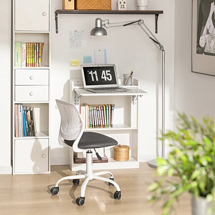 SoBuy Opvouwbaar Bureau - Max. 35 kg - 64 x 58 x 82 cm - Wit