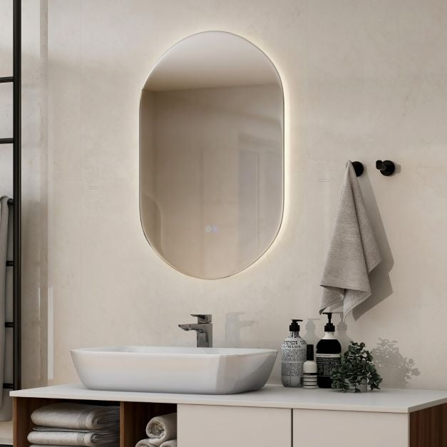 Coast Dimbare Led-spiegel voor badkamer - Wandspiegel - 80x50 cm