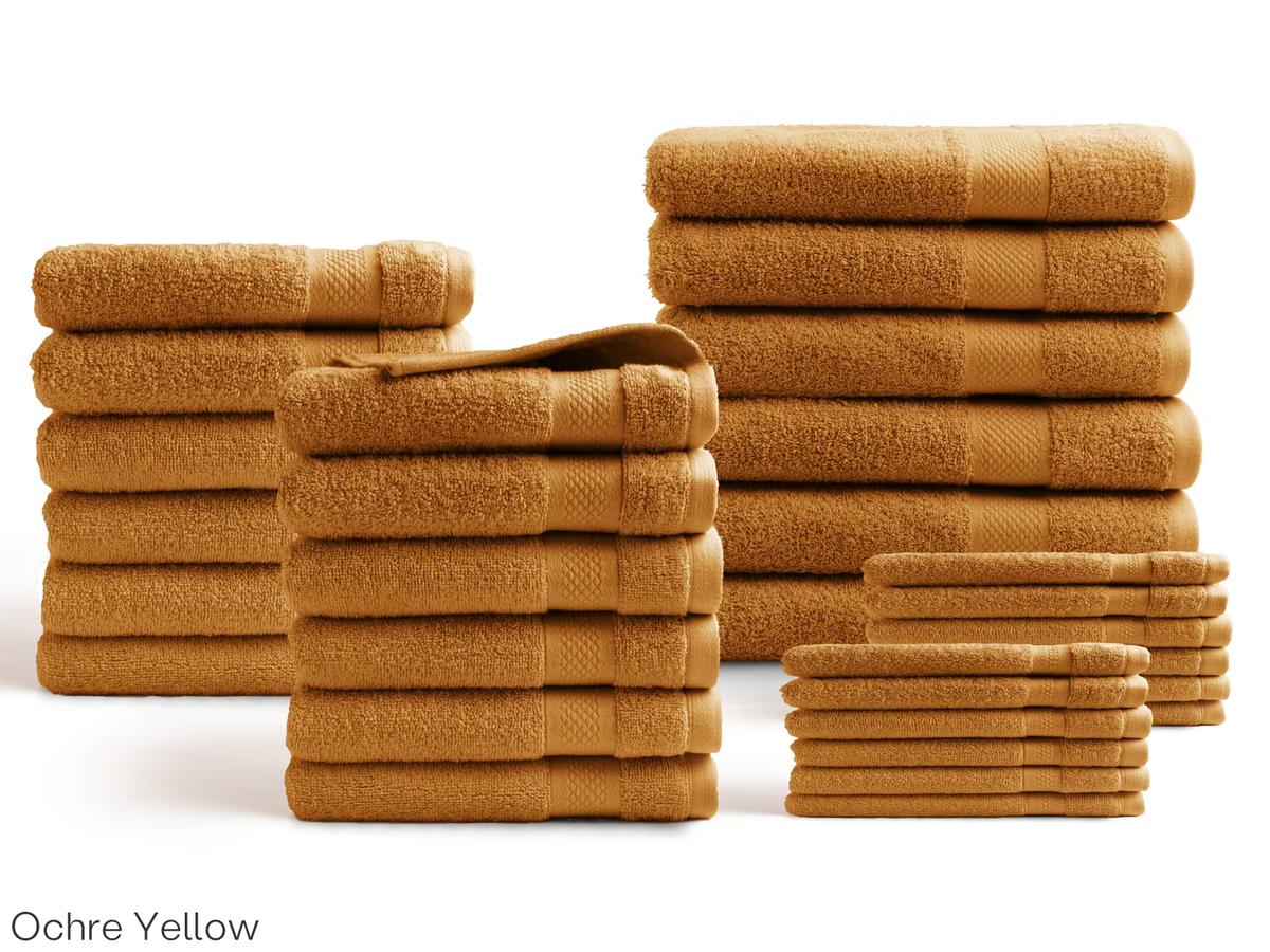 DoubleDry Badtextiel Set Hotel Collectie - 30-delig - 500 g/m² - Bordeaux