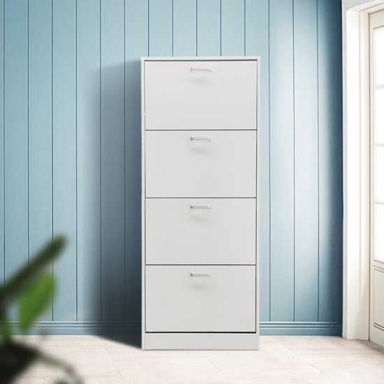 VDD - Schoenenkast - 30x60x148 - Kleur: Wit