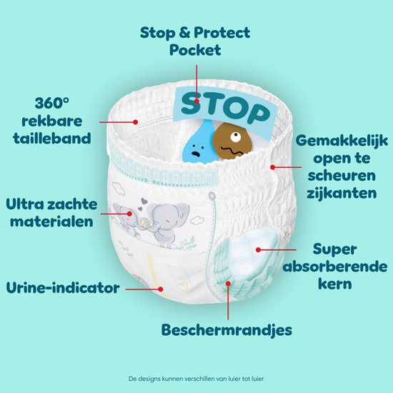 Pampers Premium Protection Pants Maat 4, 168 Luierbroekjes, 9kg-15kg