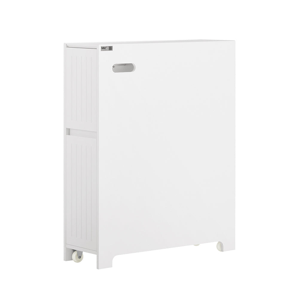 SoBuy Badkamerkast met 2 Lades - 60 x 20 x 75 cm - Wit