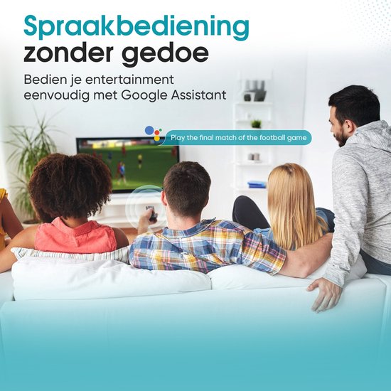 Tibagoods Mediaplayer - Android TV Box 4K HDR - Geschikt voor chromecast streaming - Mediabox - Tv Dongel - Streaming box met wifi - Creëer je SMART TV - Geschikt voor alle soorten streaming apps