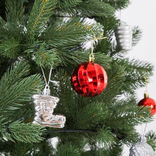 Casaria Kunstkerstboom – 140cm Kerstverlichting 100 LEDS - Groen