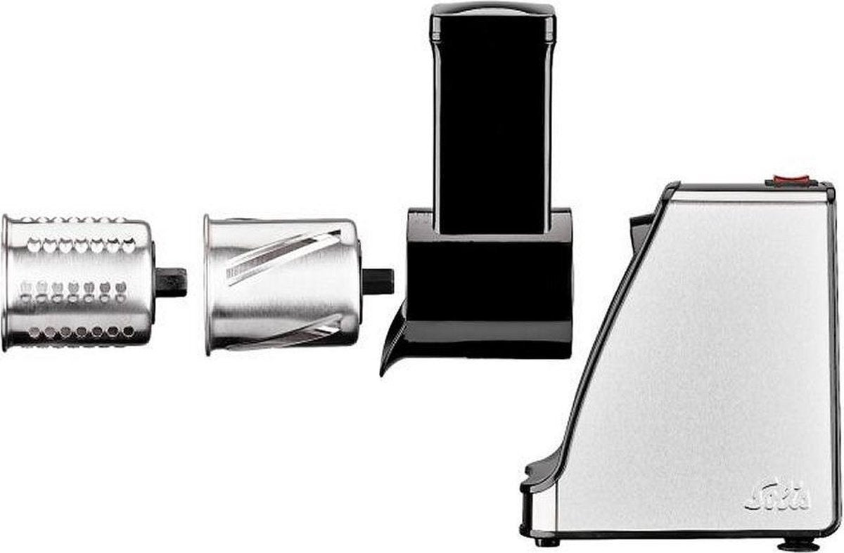 Solis Multifunctionele Groentesnijder en Rasp - RVS - Zilver - Voor raspen, snijden en versnipperen
