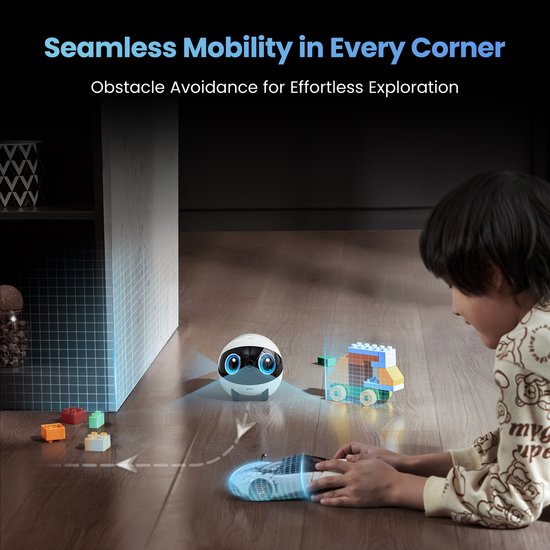 Enabot Air 2 Plus - Intelligente Begeleidingsrobot - 3K HD Camera - Dubbele Communicatie - Grijs