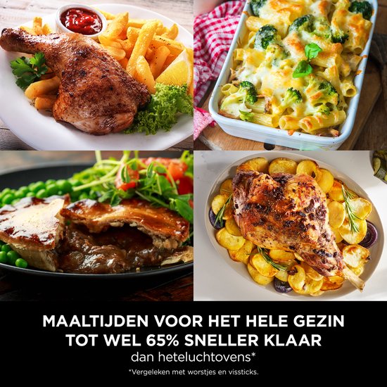 Ninja Foodi FlexDrawer Mega Dubbele Airfryer XXL - 10.4 Liter - Twee Kookvakken of Één MegaZone - Heteluchtfriteuse - Wit - AF500EUWH