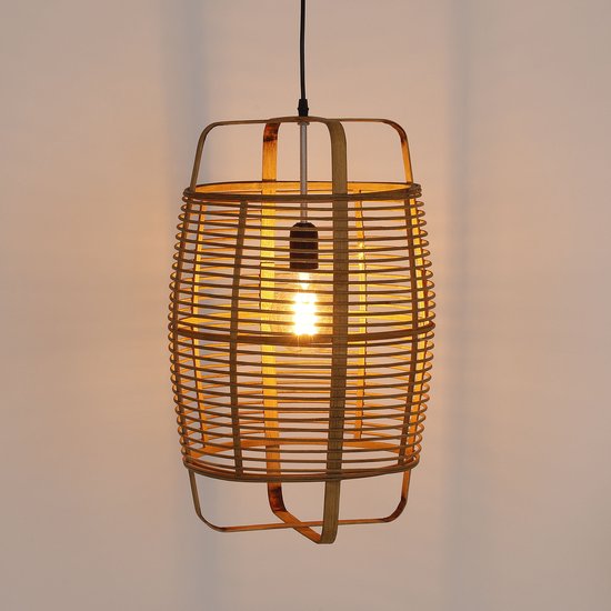 Mica Decorations Page Hanglamp - Ø31 cm - Bamboe - Bruin