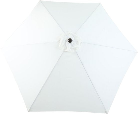 AXI Noor Stokparasol Ø 300cm Eikenlook/beige – Gepoedercoat frame - Kantelbaar