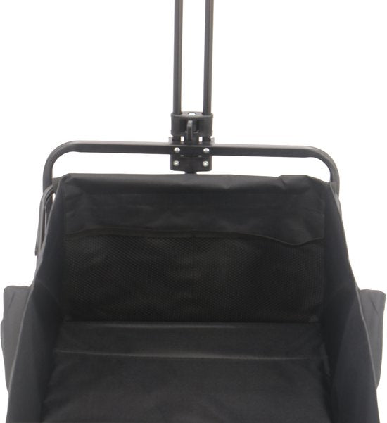 AXI SB120 Opvouwbare Bolderwagen – Zwart – Met Trekstang, Remmen en Hoes – 60 kg Draagvermogen – Eenvoudig mee te nemen - Metaal