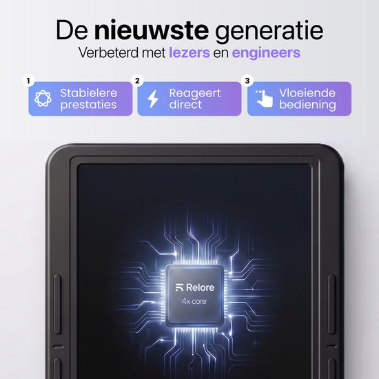 Relore E-reader 6 Inch Touchscreen - Ereader opslag 1000+ Ebooks - Ebook Vervanger Kobo Clara, Kindle, Pocketbook