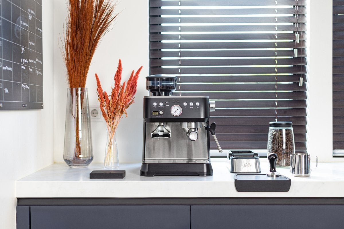 Solis Grind & Infuse Perfetta 1019 Espressomachine - Pistonmachine - Koffiemachine met Bonen - Zwart
