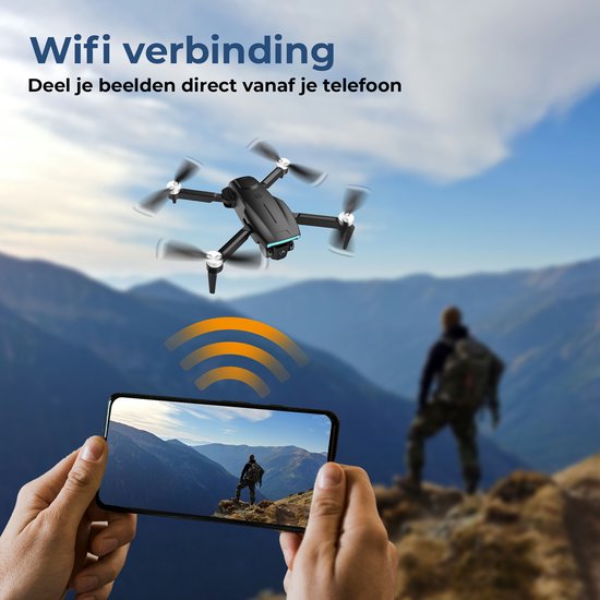 Denver Drone met Dual Camera - Besturing via App (WiFi) - Live beeld - voor Buiten - Volwassenen en Kinderen - DCW3520