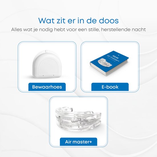 Anti Snurk Beugel - PRO+ - Incl. doosje & Ebook - Verstelbaar - Voor een goede nachtrust - Bitje Knarsertanden - Knarsbitje - Transparant BPA vrij - Alyze