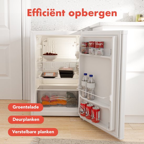KitchenBrothers - Koelkast - 88L - Tafelmodel - Wit