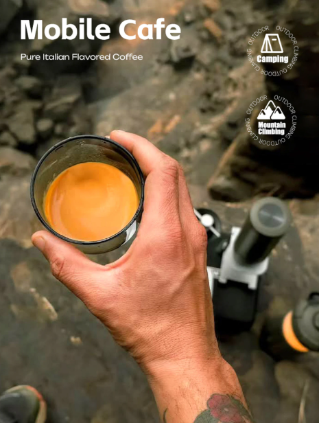 HiBREW H4C Draagbaar Espressoapparaat - Groen - 220 x 75 mm