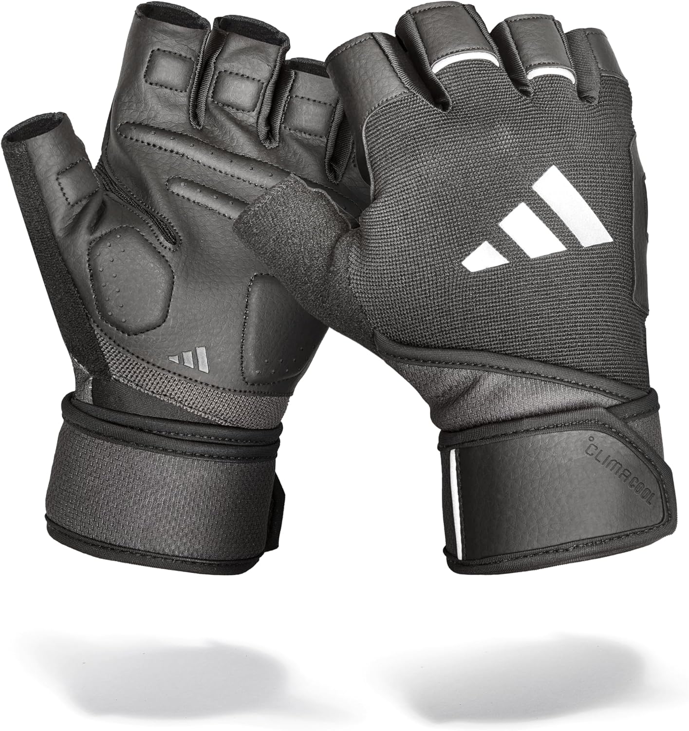 Adidas Wrist Wrap Training Gloves - Maat L - Zwart - Gepolsterd