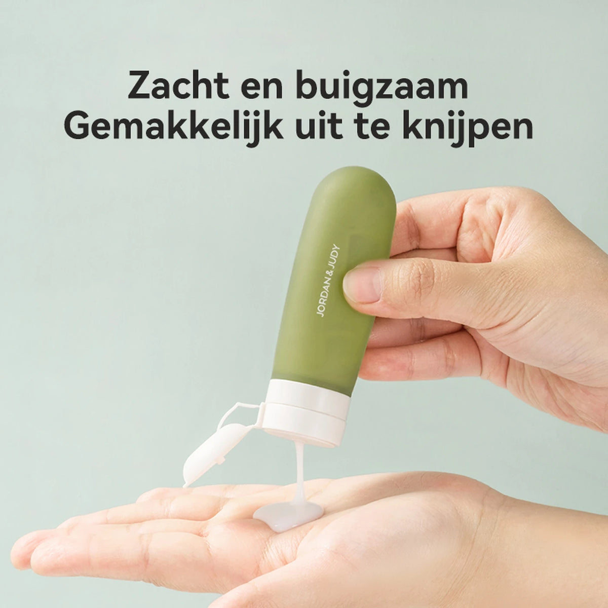 JORDAN&JUDY Reis Navulflessen Siliconen - 50 ml - Herbruikbaar, Lekvrij