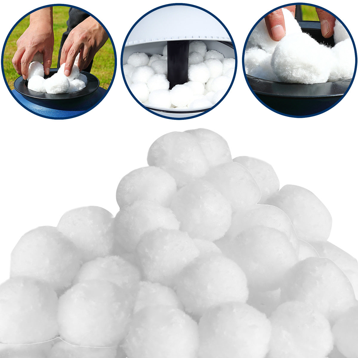 Monzana Filterballen 700g – Zandfiltersysteem 50mm – Wasbaar op 40°C