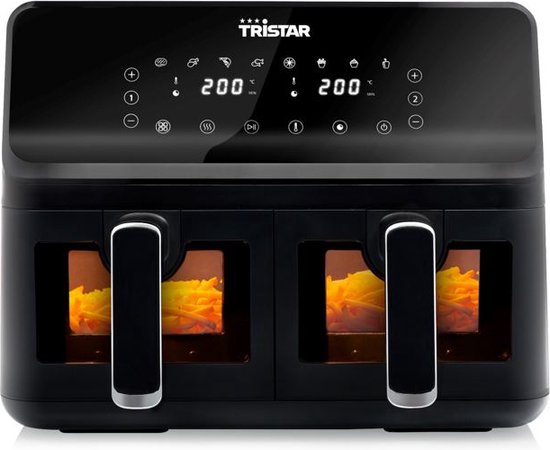 Tristar FR-9037 - Airfryer XXL - 6,2L - Met kijkvenster - 10 Bakprogramma's - PFAS-vrij