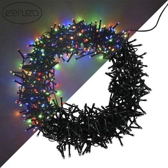 Ceruzo Gekleurde Kerstverlichting - Micro Cluster - 1000 LED - 20 meter - 8 Lichtfuncties + Geheugen - multicolor