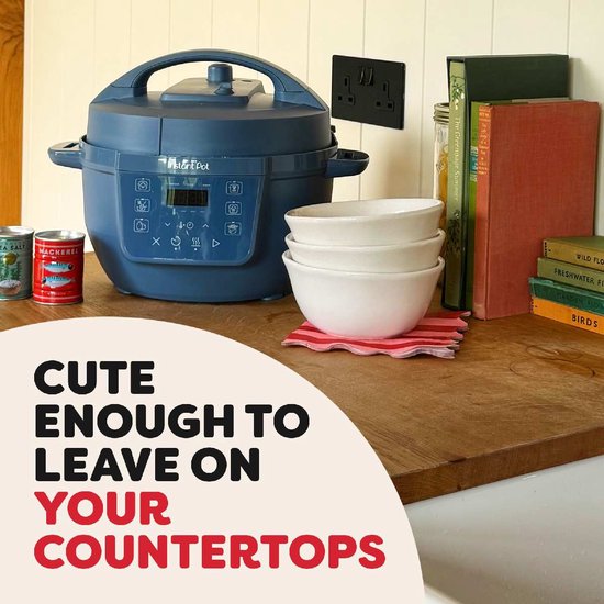 Instant Pot Classic Mini 3,8L Multicooker Daydream Blauw - 7-in-1 Snelkookpan - Slowcooker - Stomer - Yoghurtmaker - Tot 4 Porties - Compact Design - Tot 70% Sneller Koken