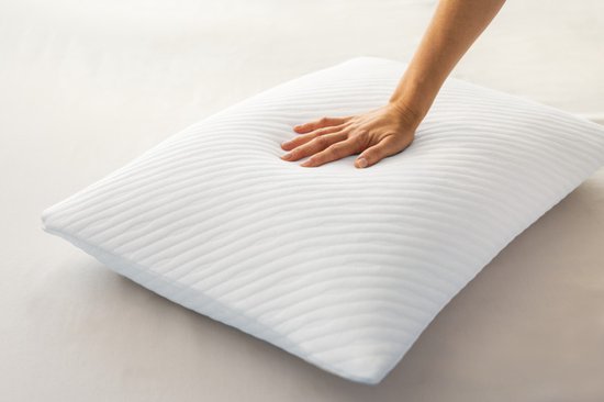 TEMPUR Prima hoofdkussen - Medium - drukverlagend en duurzaam hoofdkussen voor alle slaapposities - 60 x 50 cm - Wit