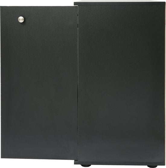 Archiefkast dressoir - opbergkast multifunctioneel - zwart