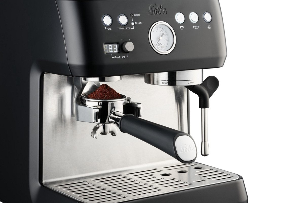 Solis Grind & Infuse Perfetta 1019 Espressomachine - Pistonmachine - Koffiemachine met Bonen - Zwart