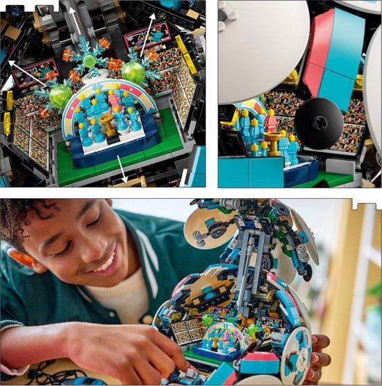LEGO Editions Voetbal - 3D-display bouwpakket met mini-stadion - Verjaardagscadeau voor jongens, meisjes en voetbalfans vanaf 10 jaar - 43019