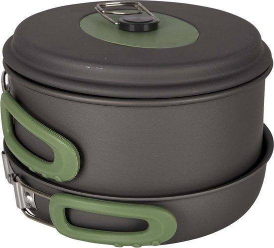 Bo-Camp - Pannenset - Explorer - 3-Delig - Hard anodized - Aluminium