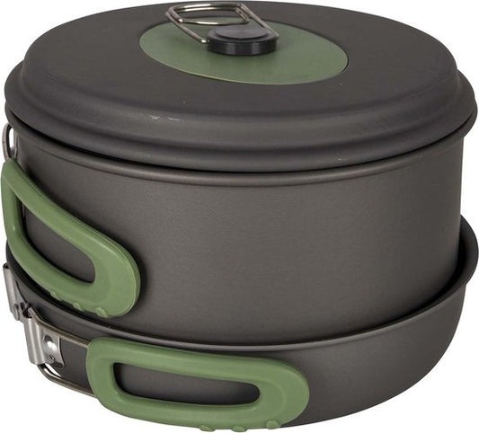 Bo-Camp - Pannenset - Explorer - 3-Delig - Hard anodized - Aluminium