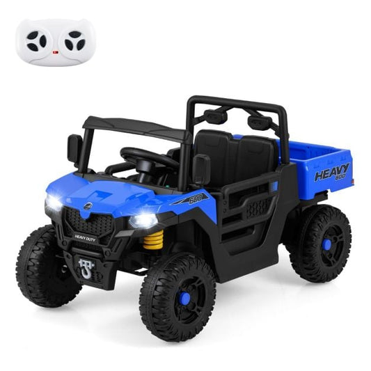 Coast Elektrische Kinderauto 12V – Kiepwagen met Afstandsbediening 106 x 60 x 59 cm – Donkerblauw