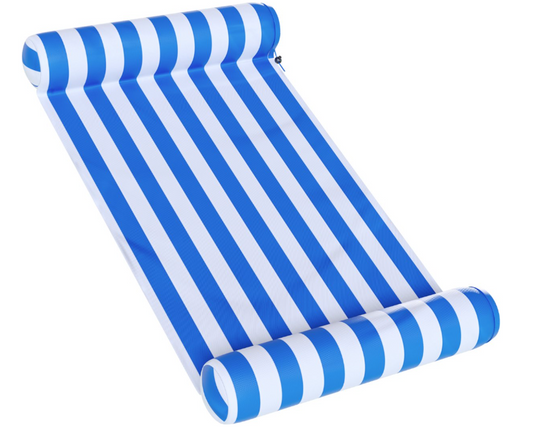 Travelly - Luxe Waterhangmat - Hangmat - Luchtbed - Luchtmatras Zwembad - Waterspeelgoed - Water hangmat - Blauw