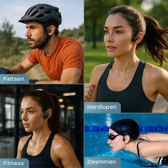 Audyn Bone G2 - Sport Oordopjes - Bone Conduction Hoofdtelefoon - Bluetooth - Open Oor Oordopjes - Draadloos - Waterbestendig - 8GB MP3