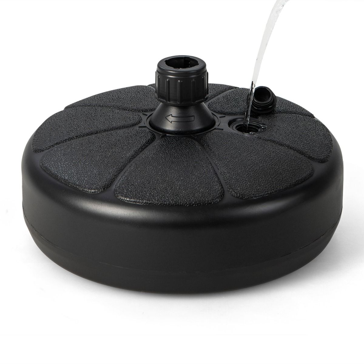 Coast Buitenparasolvoet - Voor Φ38mm Parasolstokken - HDPE - 37 x 19 cm - Zwart