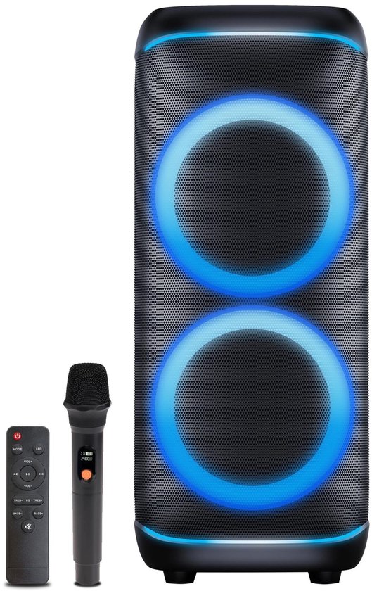 Denver Bluetooth Speaker Party Box - Discolichten - Partybox - Incl Microfoon - Luidspreker - BPS470