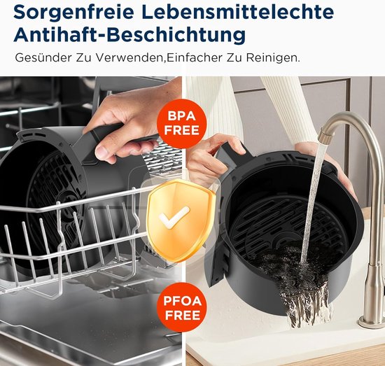 Midea MF-CN35C2 - Digitale Airfryer - 8-in-1 Functies - 3,5L Inhoud