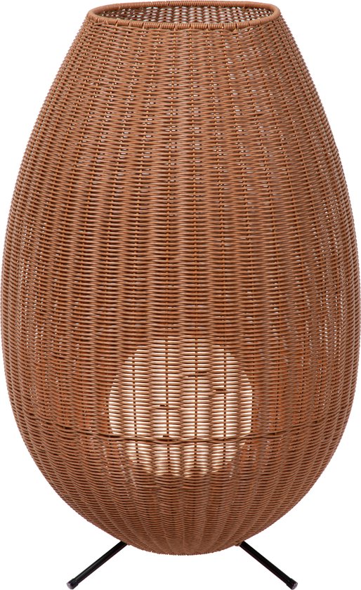 Lucide COLIN IP44 - Oplaadbare Vloerlamp Binnen/Buiten - Accu/Batterij - LED 3 StepDim - 1x3W 3000K - IP44 - Naturel