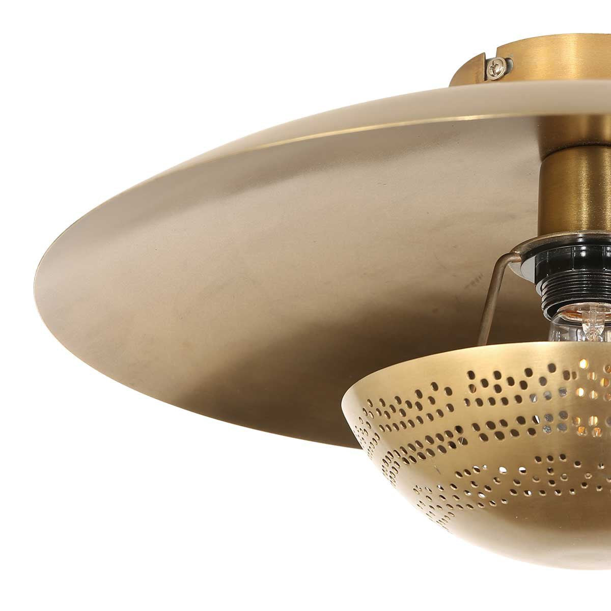 Anne Lighting plafonniere Brassi - brons - metaal - 42 cm - E27 fitting - 3681BR
