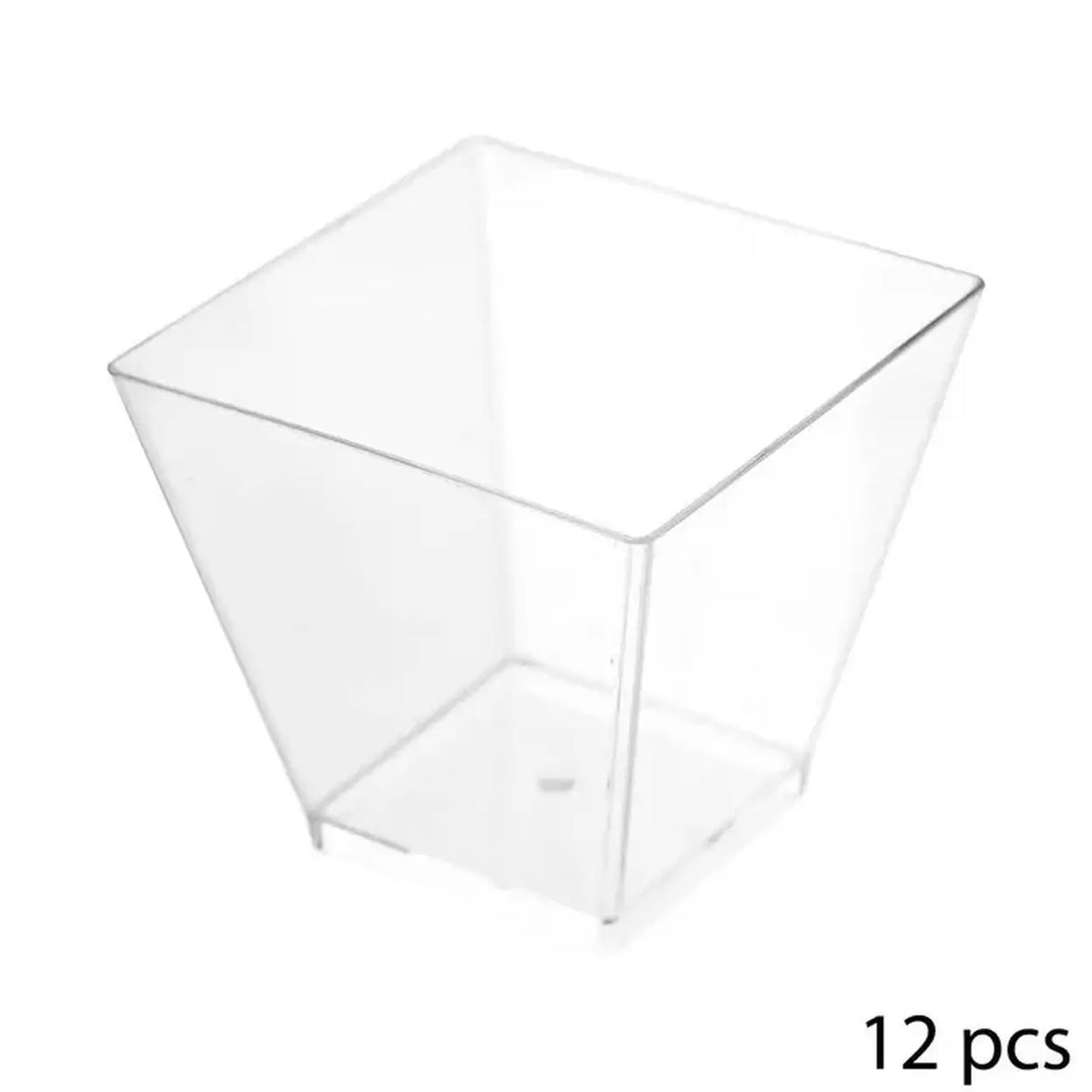 5five Cocktailglazen - 12 Stuks - Vierkant - 6 cl - Transparant