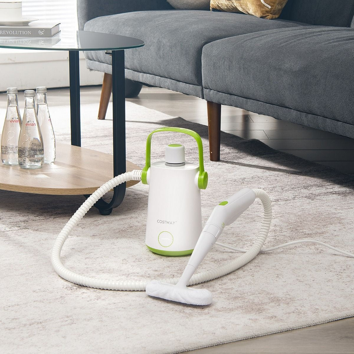 Coast Handstoomreiniger 1000W - 300ml Watercapaciteit en 10 Accessoires - Groen/Wit